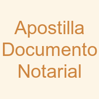 Apostilla Documento Notarial