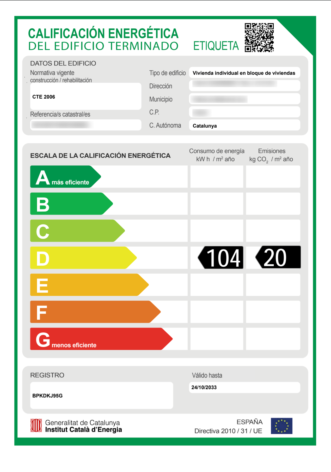 Certificado energético